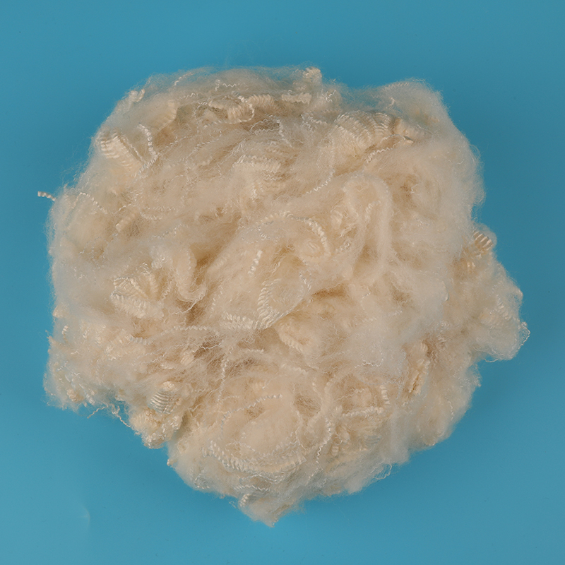 Fibre discontinue de polyester non tissée blanche brute (à utiliser pour l'aiguilletage) 2,5D × 51 mm