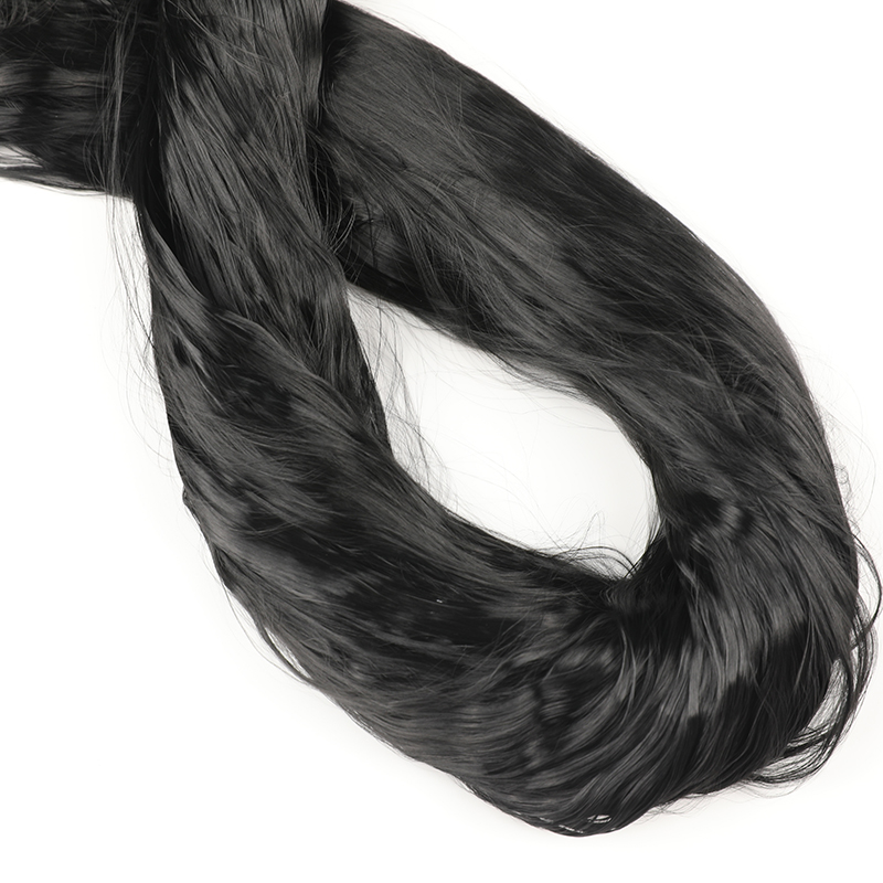 Nylon de remorquage floqué 3D brillant noir brut 66