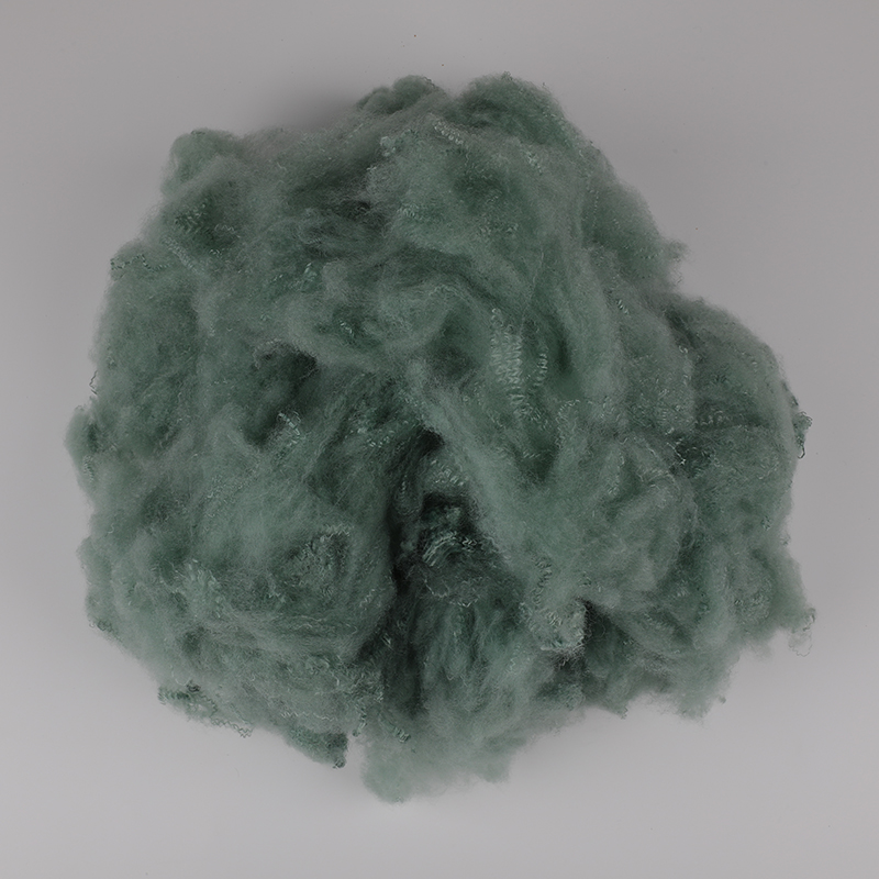 Fibre discontinue de polyester de filature de laine vert pâle 3D×64mm